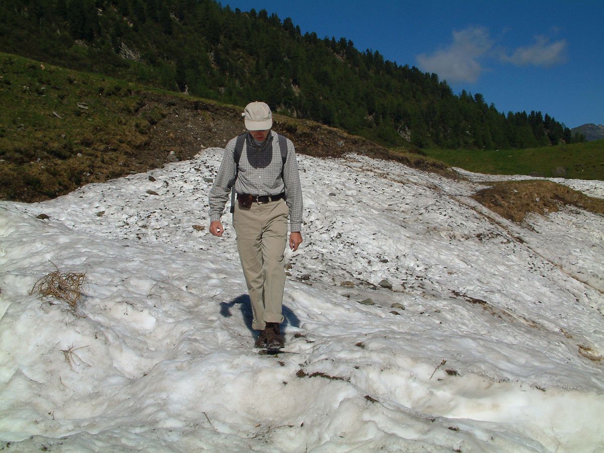 im Juni gibt es noch genug Schneereste