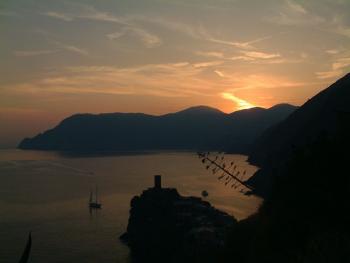 Abend über Vernazza