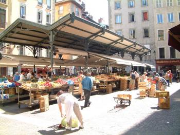 Markt in Grenoble