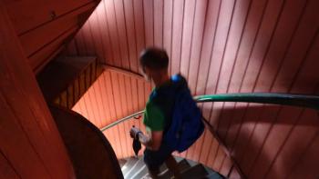 Wendeltreppe im 104-jährigen Leuchtturm