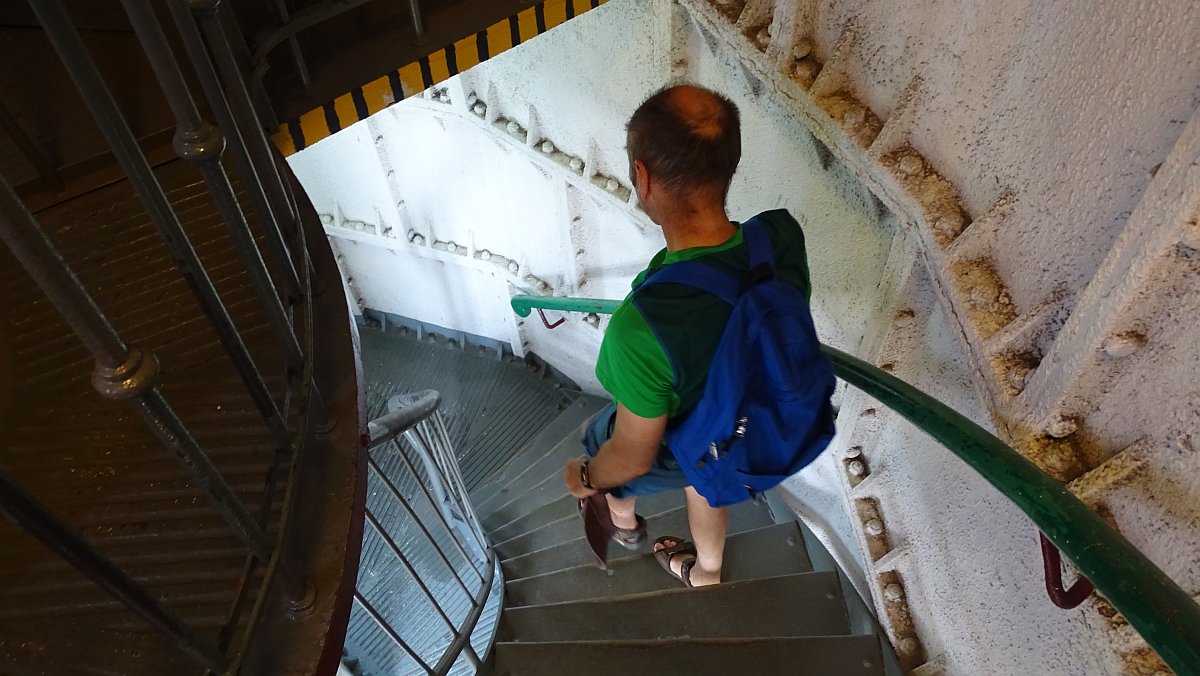 Wendeltreppe im 104-jährigen Leuchtturm