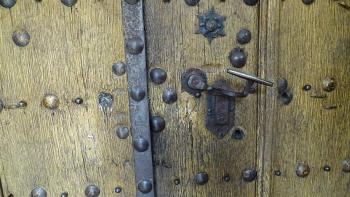 alte Tür in Kloster Springborn