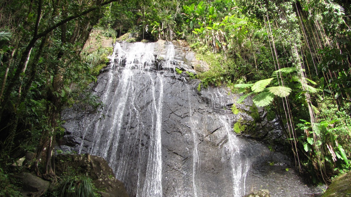 kleinere Wasserfälle überall