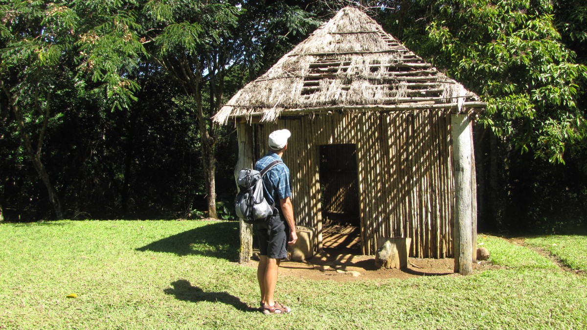 traditionelles Bohio der Taino-Ureinwohner