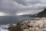 Cala Gonone, dräuender Regenschauer...