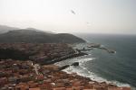 Castelsardo, Blick zum Hauptort mit unserem Hotel