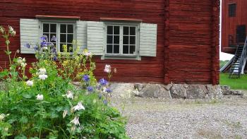 kleines Freilichtmuseum in Skånela