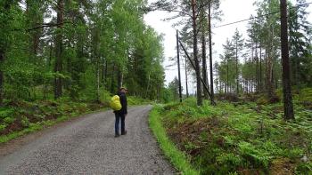 feuchter Beginn der Wanderung