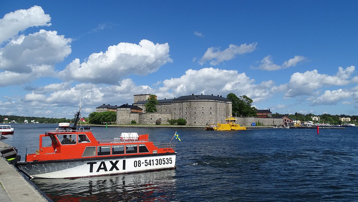 Festung Vaxholm von gegenüber