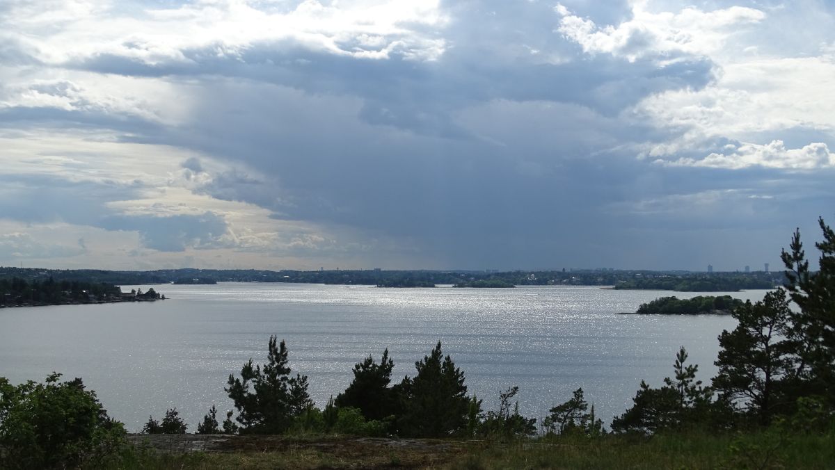 Aussichtspunkt Kvarnberget, Blick hinüber nach Stockholm