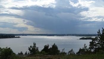 Aussichtspunkt Kvarnberget, Blick hinüber nach Stockholm