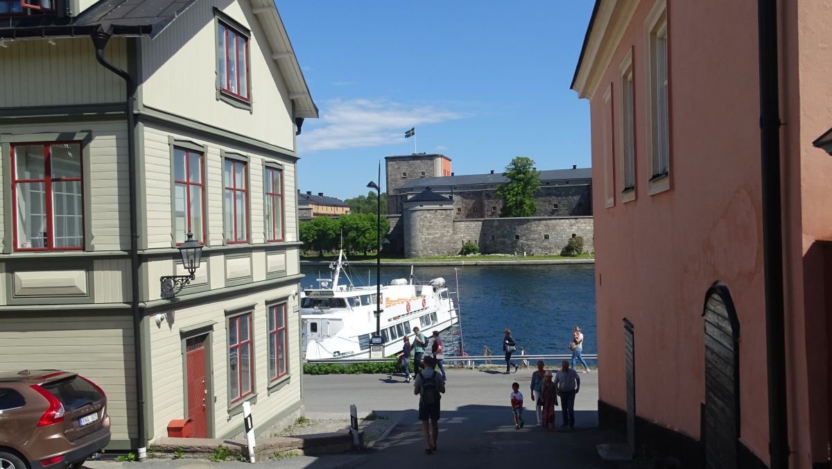 Vaxholm, Blick auf die Festung