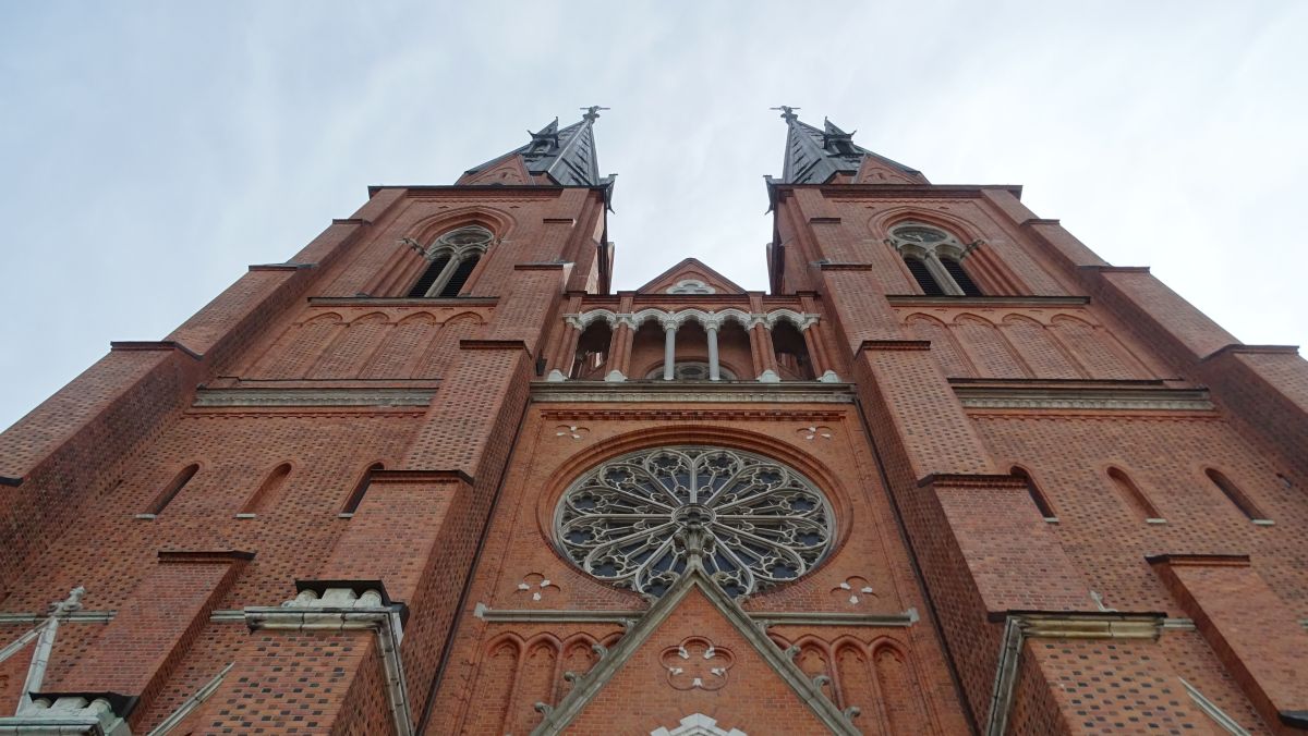 Dom Uppsala, das höchste Kirchengebäude Skandinaviens 118, 7 Meter hoch