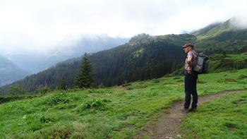 Blick auf die wabernden Wolken