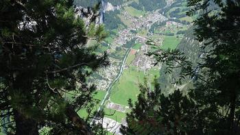 Blick hinunter nach Lauterbrunnen