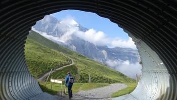 Unterführung der Jungfraujochbahnstrecke