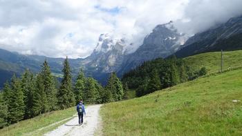 Weg hinunter nach Grindelwald