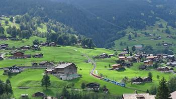 Wengernalpbahn kurz vor Grindelwald