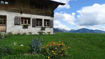 Minigarten vor Bauernhaus