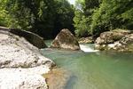 eingestürzte Naturbrücke über die Thur bei Krummenau  