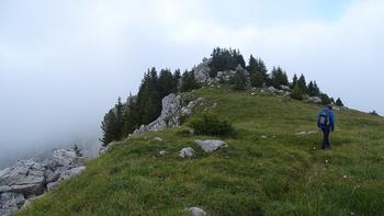 Berggipfel Plan de la Douve , leider ohne Aussicht