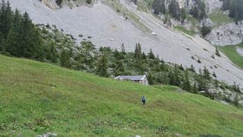 Haus unter dem Col de Base-Sattel