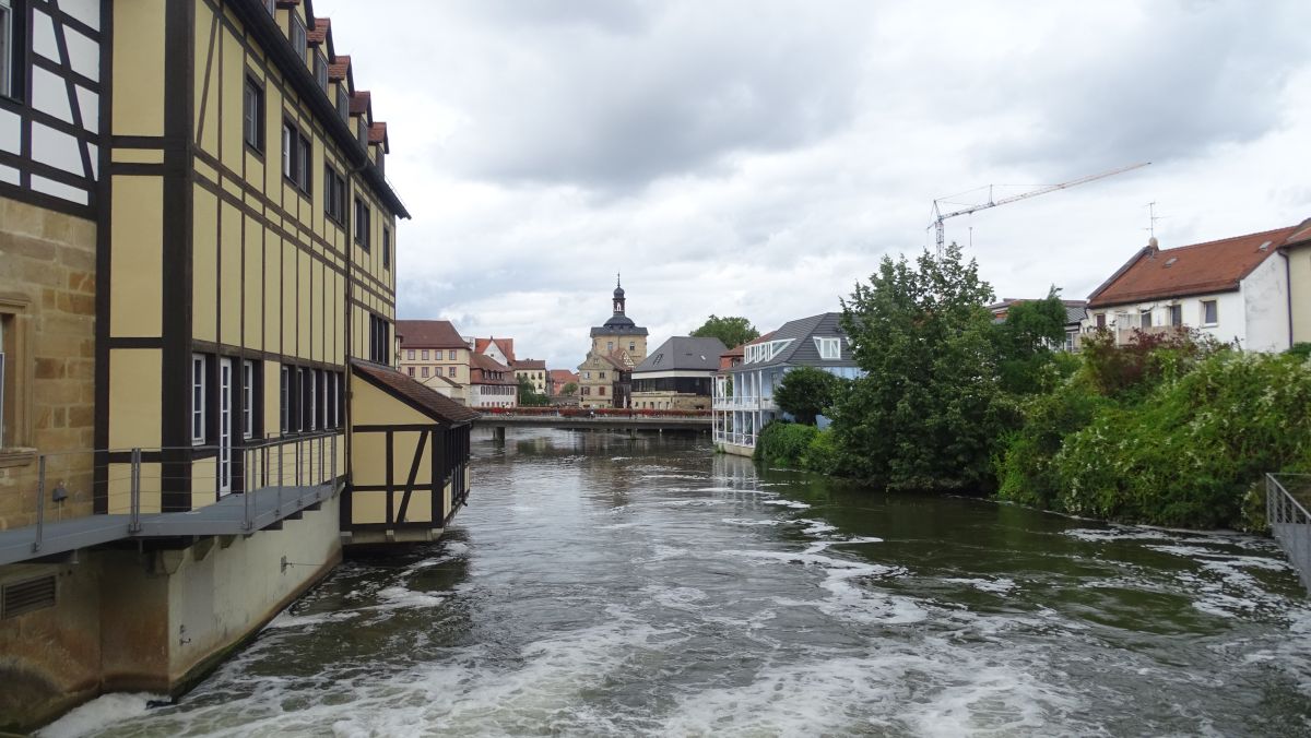 Blick von der Oberen Mühlbrücke Bamberg