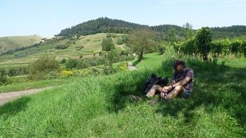 Rast vor Aufstieg auf die Eichelspitze