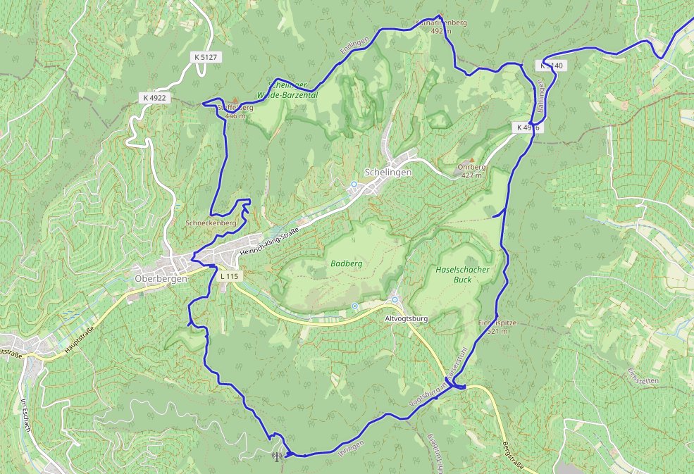 heutige Wanderrunde