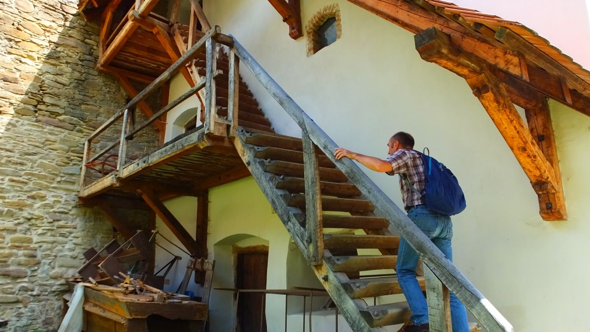 in der Kirchenburg von Meschen