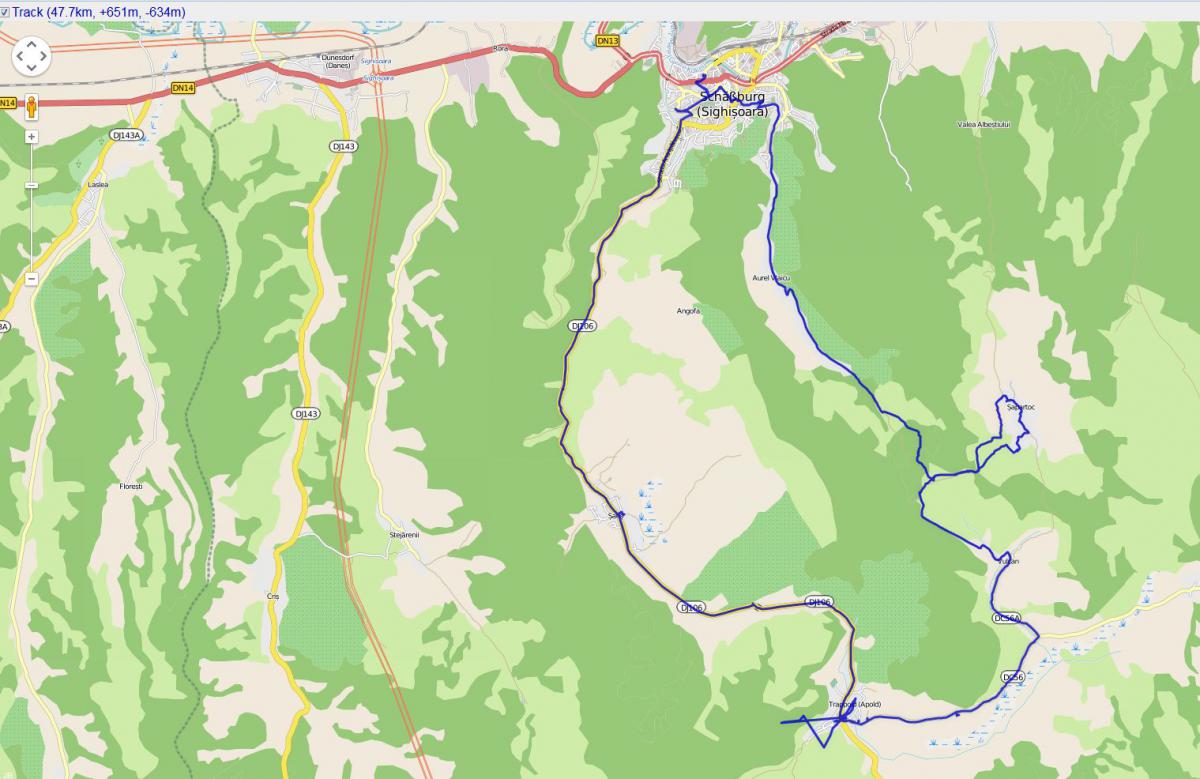 Track Radtour Schäßburg