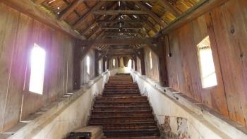Treppenaufgang zur Kirchenburg Birthälm