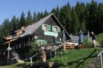 Tonnerhütte am Beginn des Wanderweges