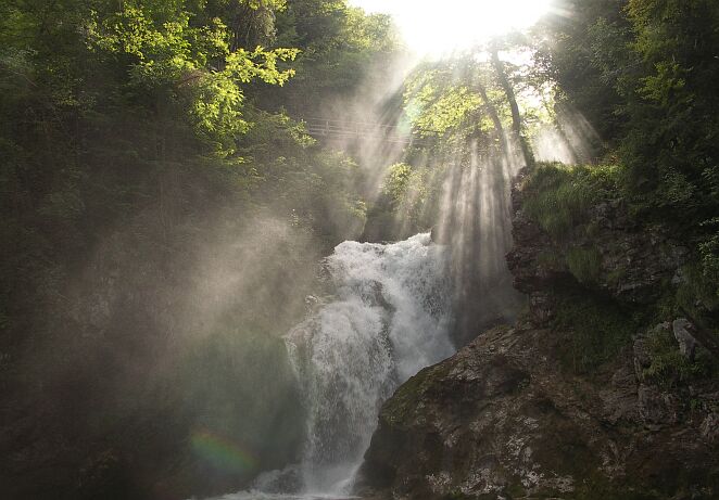 Wasserfall in der Vintgar-Klamm