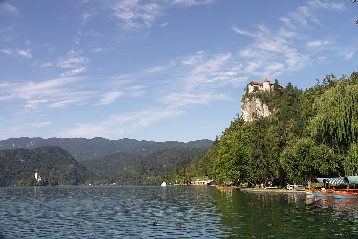 Burg von Bled, hoch über dem See