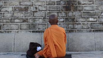 meditierender Mönch