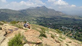 Bergglück mit Blick auf Clarens