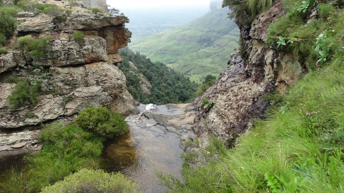 Gudu-Wasserfall von oben