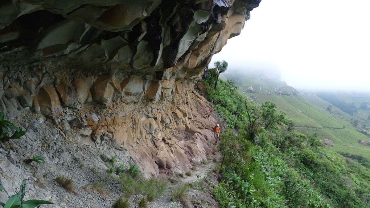 überhängende Felsen