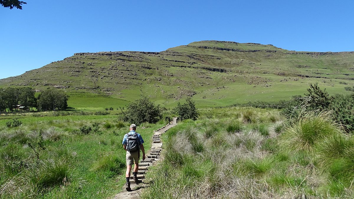 Start am Eingang zum Garden Castle Wilderness Area