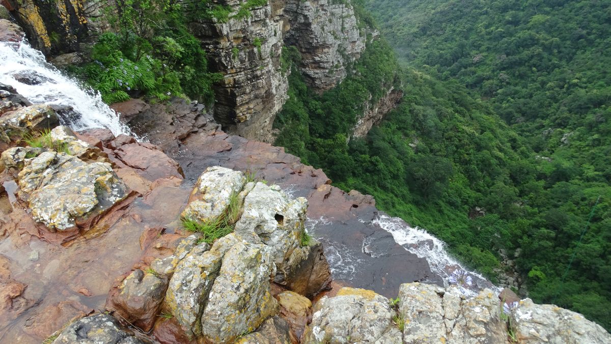 Wasserfall von oben