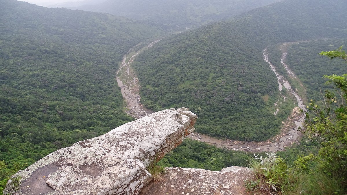 Oribi-Schlucht im Dunst