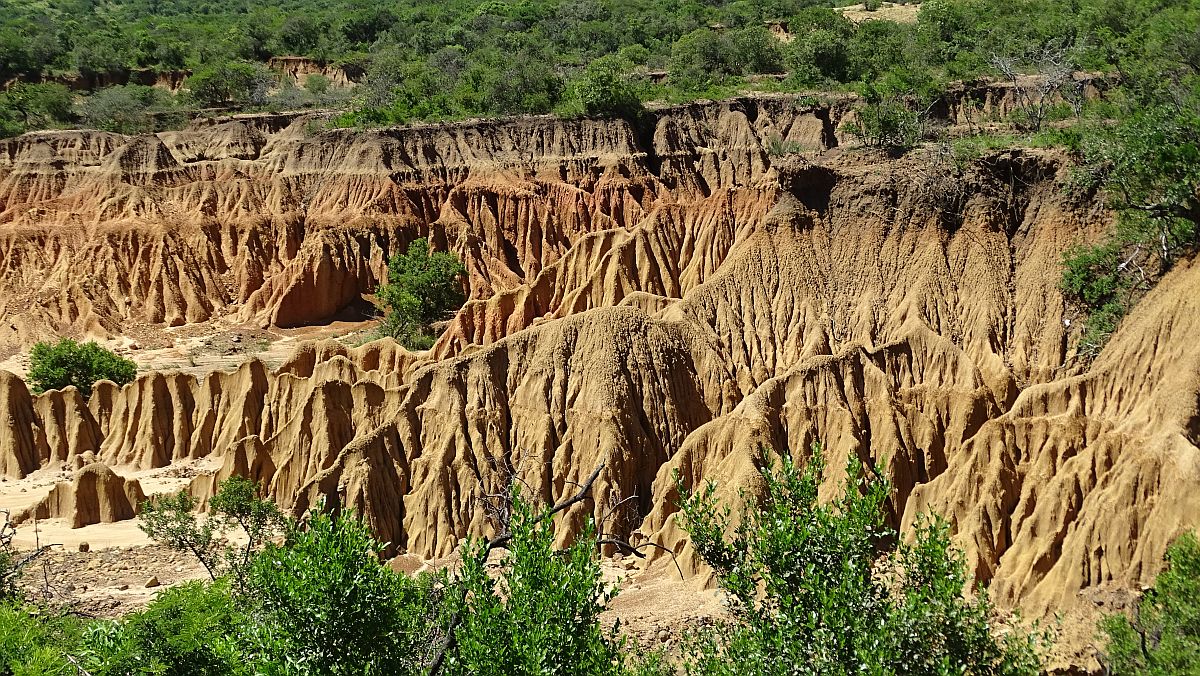 Ithala Game Reserve, Erosionsgebiet