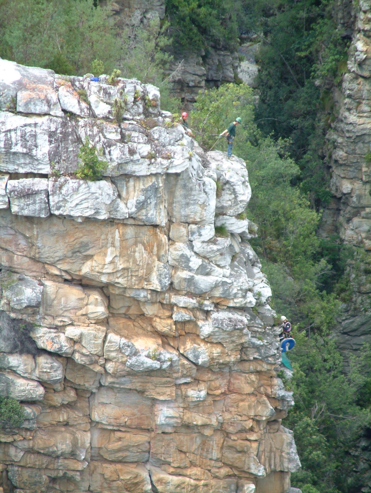 Kletterer an der Storms River Schlucht