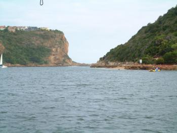 im Boot auf der Knysna-Lagune