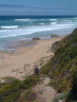 Abstieg zum Strand