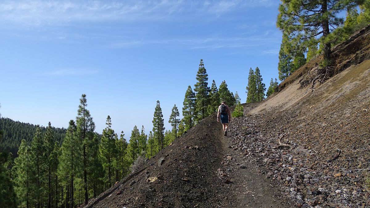 Aufstieg zum Montaña de la Cruz