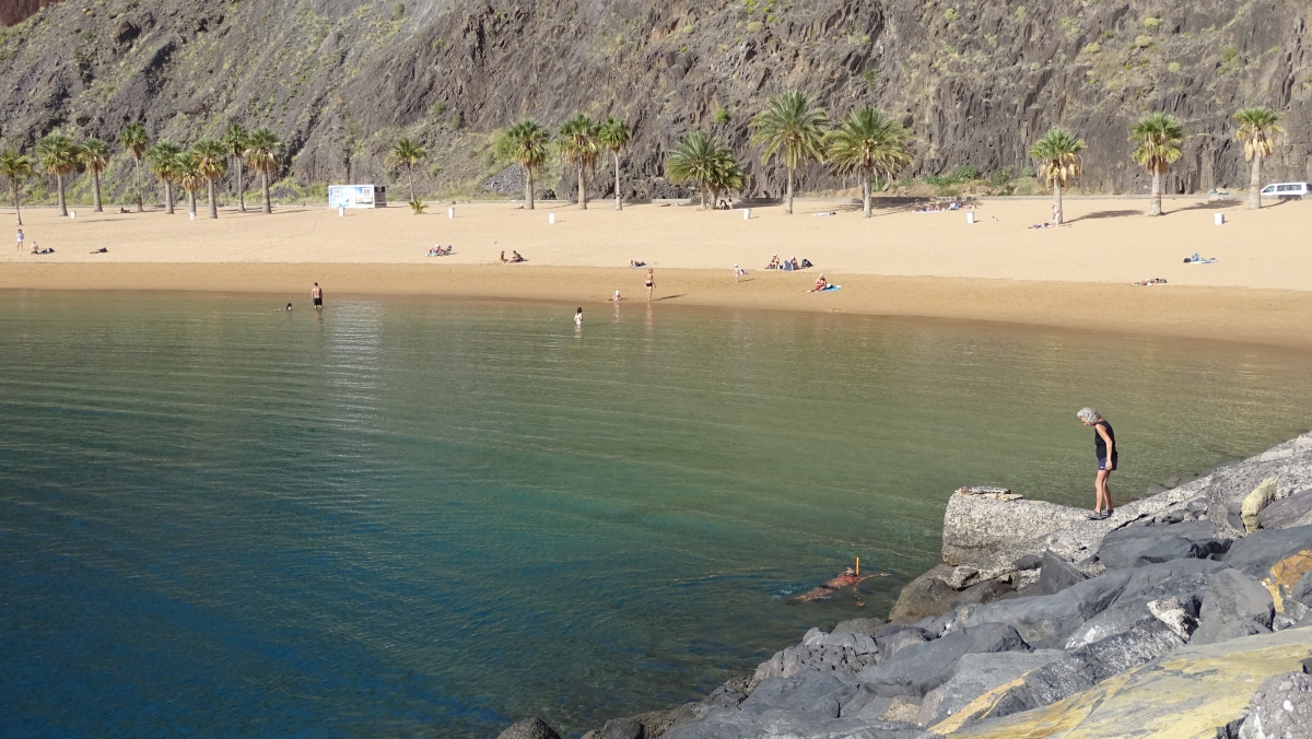 Playa de las Teresitas mit Schnorchler