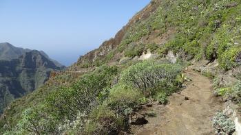 Hier ist der Wanderweg gut ausgebaut