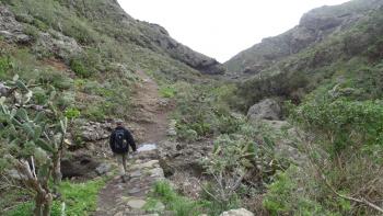 Abstieg im Barranco de Chamorga